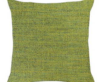 Funda para almohada lumbar Chartreuse, tela de tapicería de Tweed verde, decoración de primavera, funda de cojín decorativa oblonga