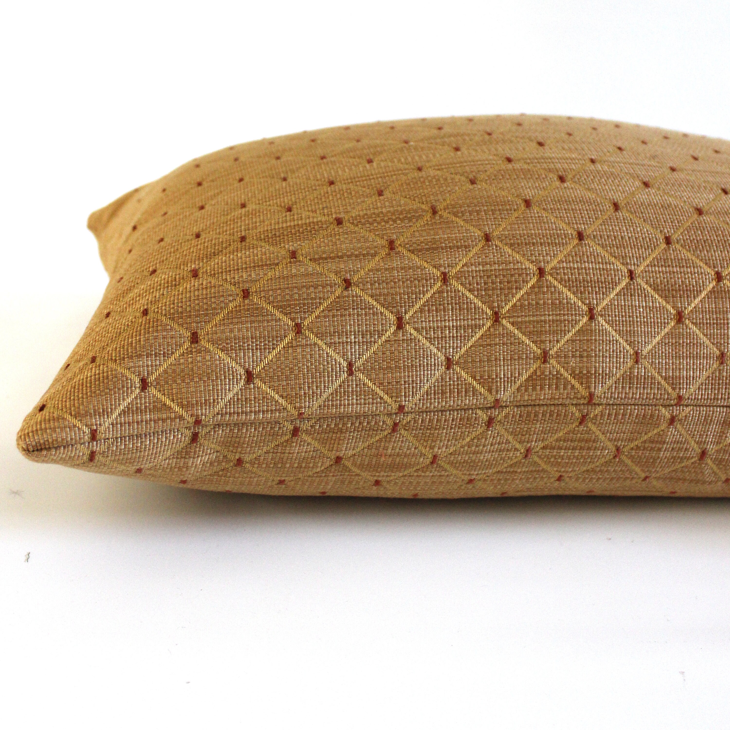 Lumbar Pillow Cover 12x18 Gold Diamond Upholstery Fabric Etsy UK