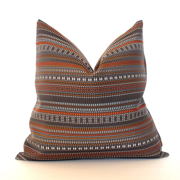 Grey Brown Pillow Etsy
