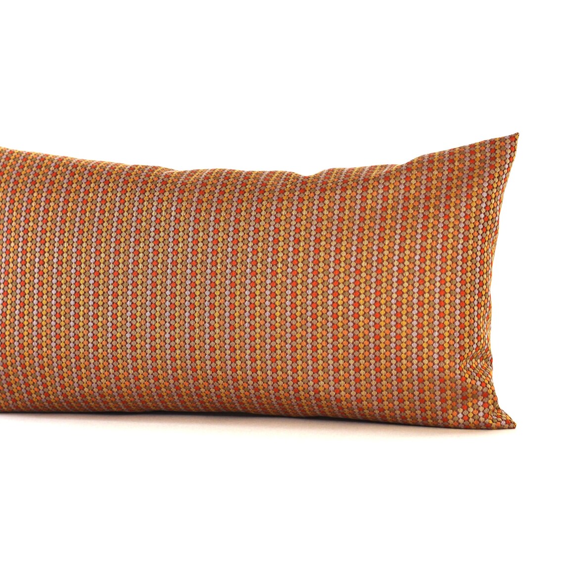 Lumbar Pillow Cover 12X16 Orange Stripe Upholstery Fabric Etsy