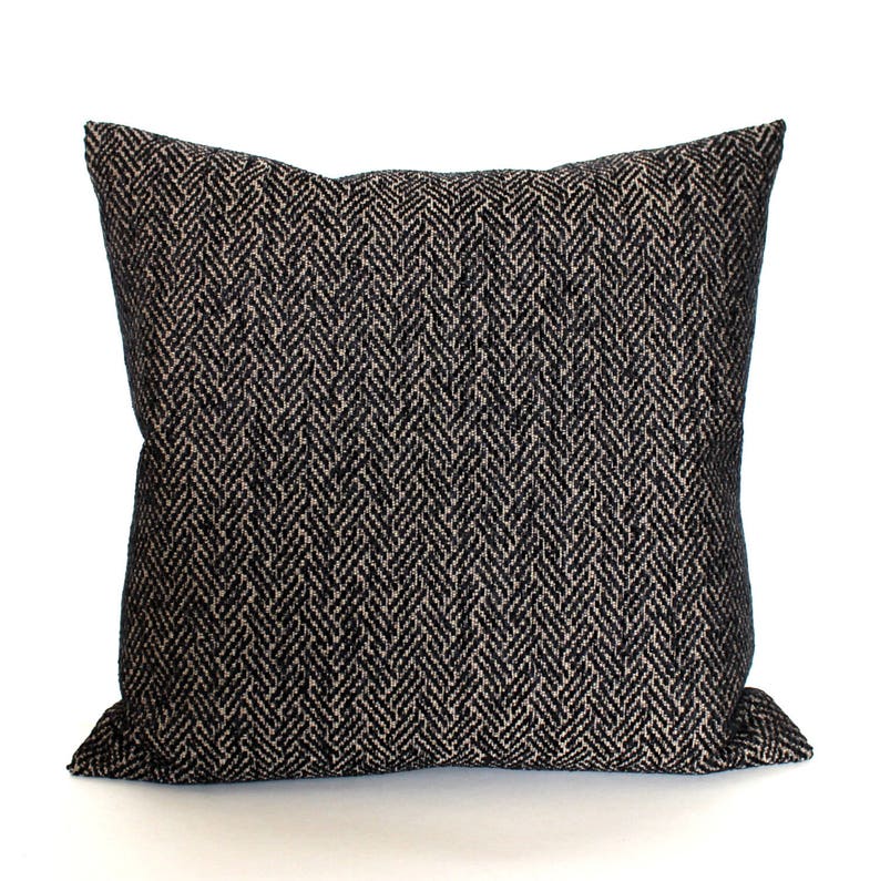 Lumbar Pillow Cover 8X16 Petite Lumbar Black Pillow Cover Etsy