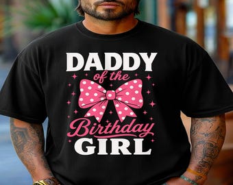 Papa van het feestvarken, png | Bijpassende shirts voor familieverjaardag | Coquette Bow-sublimatie