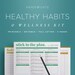 Fitness Planner, Health Planner, Fitness Journal, Daily Habits Planner, Diet Tracker Journal, Daily Food Journal, Food Diary, Habit Tracker