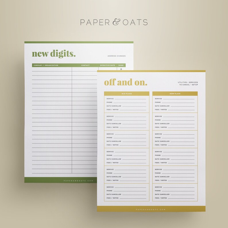 Editable Moving Planner Kit: Relocation Checklist, Room Layout (PDF Printable) image 2