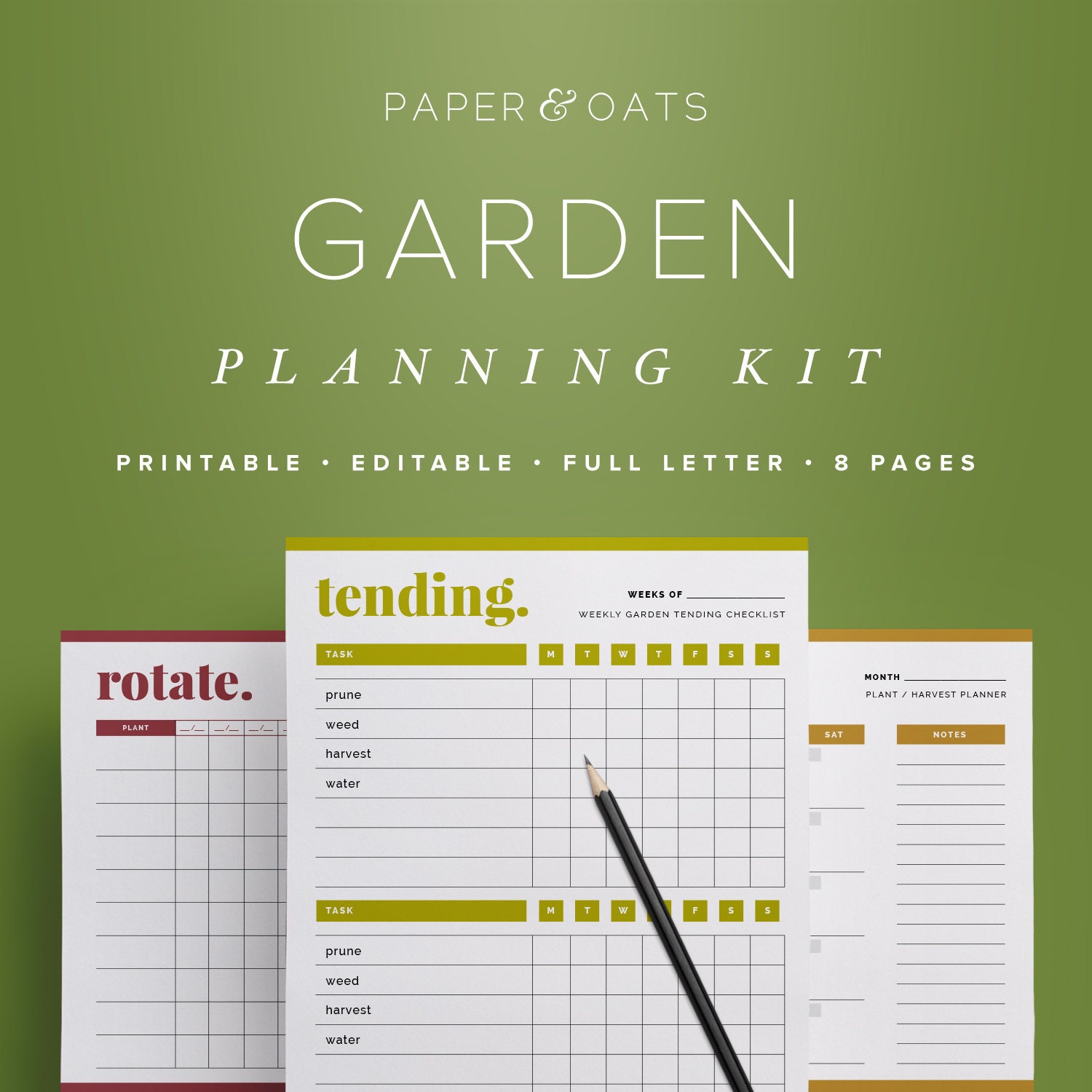 how to garden calendar planner