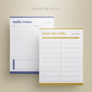 Editable Moving Planner Kit: Relocation Checklist, Room Layout (PDF Printable) image 5