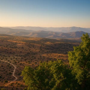 Moroccan Landscape Print | Atlas Mountains Sunset | Digital Download Wall Art