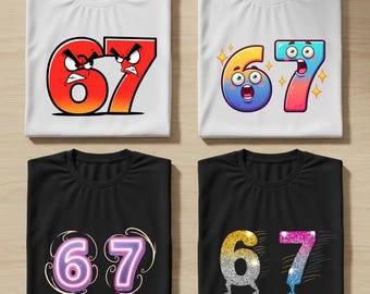 6 7 PNG Bundle | Funny Six Seven Meme PNG for Shirts | Trendy 6 7 Digital Prints for Valentine, Sweatshirt & POD Use, Six seven shirt, 6 7