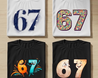 6 7 PNG Bundle | Cute & Funny Six Seven PNG Designs | Trendy 6 7 Meme Digital Prints for Shirts, 6 7 meme shirt,  Six seven shirt,Trendy png
