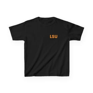 LSU Tigers Kids Tee, Game Day Fan Gear, LSU Football Shirt, Kids Sports Apparel, Heavy Cotton T-Shirt