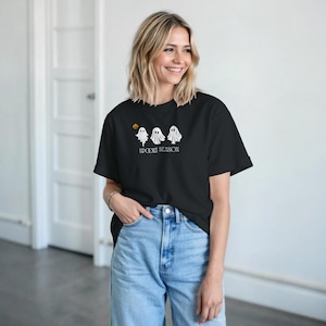 Spooky Season Ghost Tee | Cute Halloween Shirt with Ghosts | Fun Fall Graphic Top