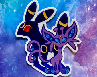 PKMN Alien Cat & Shadow Cat-sticker
