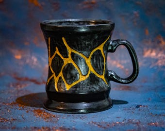 Color Changing Handmade Ceramic Coffee Mug – Heat Reactive Artisan Cup