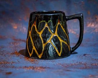 Color Changing Handmade Ceramic Coffee Mug – Heat Reactive Pottery Cup