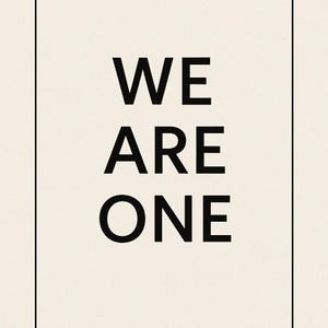 We Are One