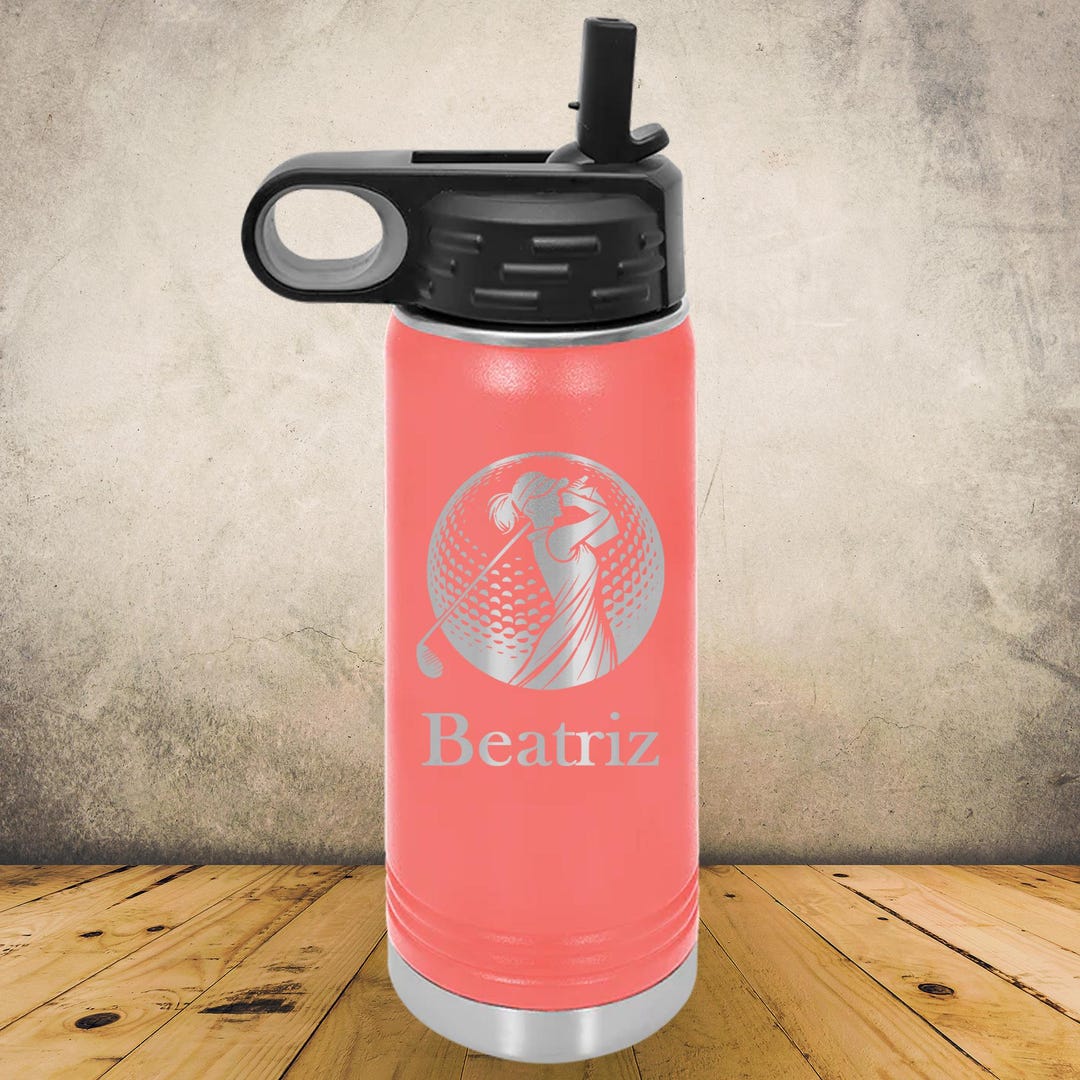 Personalized Golf Water Bottle, Custom Laser Engraved 20oz or 32oz ...