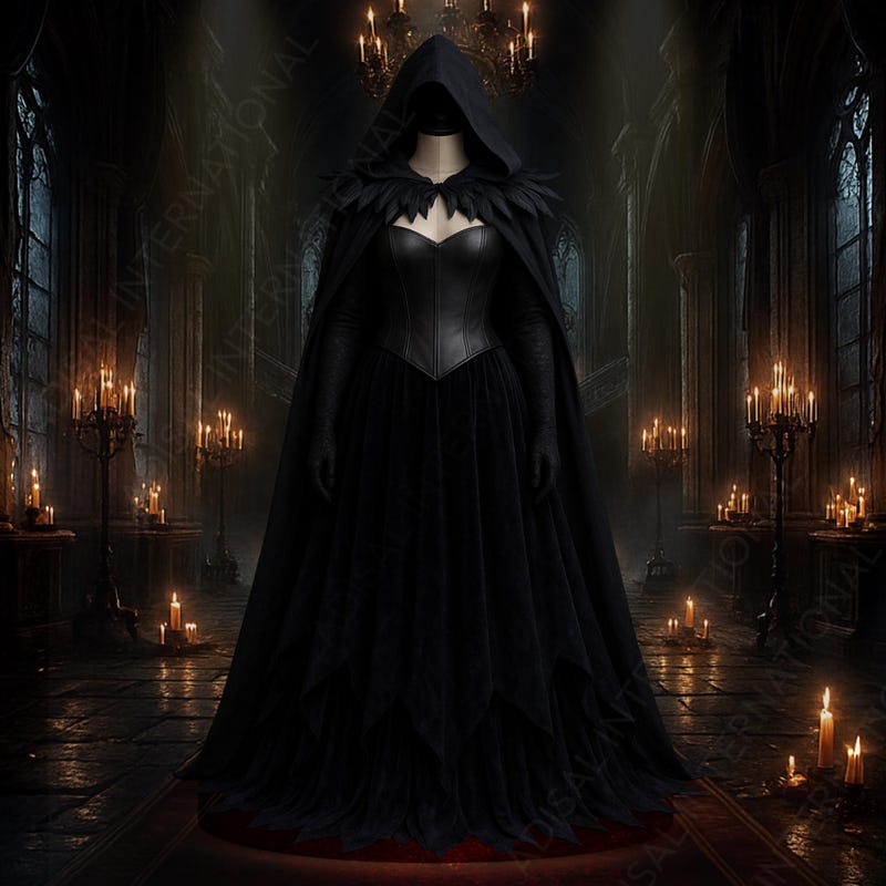 Raven Fantasy Dress - Etsy