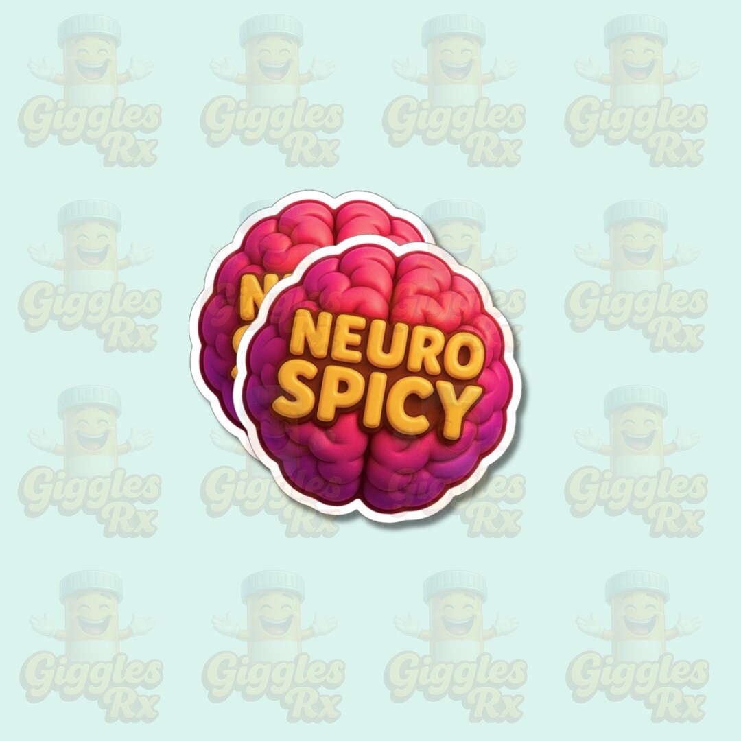 Neuro Spicy Sticker | Neurodivergent Pride Vinyl Decal - Etsy