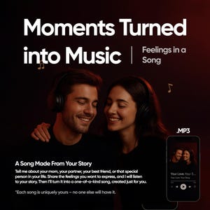 Custom Song | Personalized Lyrics & Melody | Unique Music Gift | Wedding Anniversary Birthday Present | Digital MP3 Download