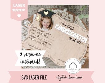 Digital File, SVG, Instant Download, Kindergarten Grad, Graduate Sign, Class of 2026, Handprint Sign, DIY, Keepsake,