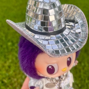 Mini Disco Cowboy Hat for Labubu