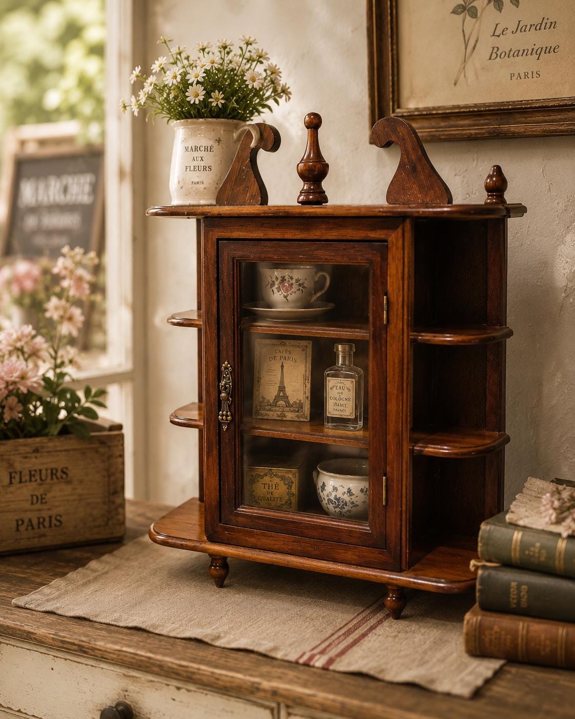 French Glass Display Cabinets - Etsy