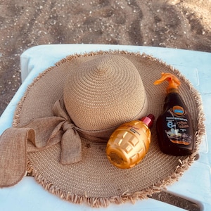 Personalized Summer Sun Hat | Handcrafted Beach Hat | Custom Design Available