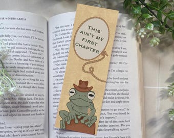 Cowboy Frog Bookmark – Western Book Lover Gift
