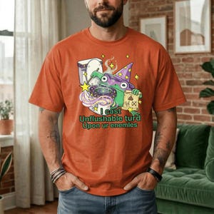 Ich werfe Unspülbaren sur Enemies T-Shirt, lustiges Zauberer-Zauber-Geschenk, Gamer-Humor-Grafik-T-Shirt