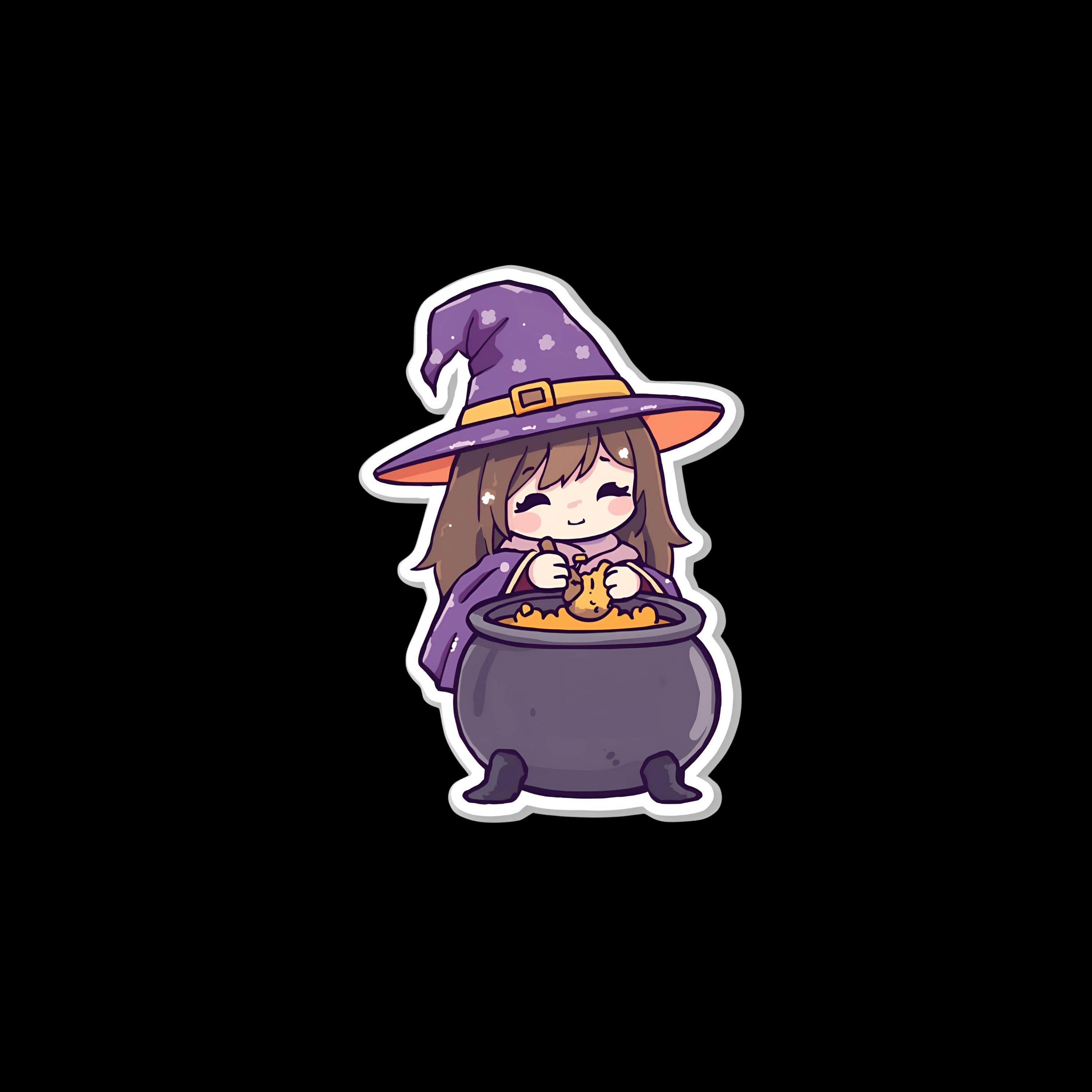 Halloween Kawaii Clipart Bundle | 10 PNG Stickers | Cute Reaper, Ghost ...