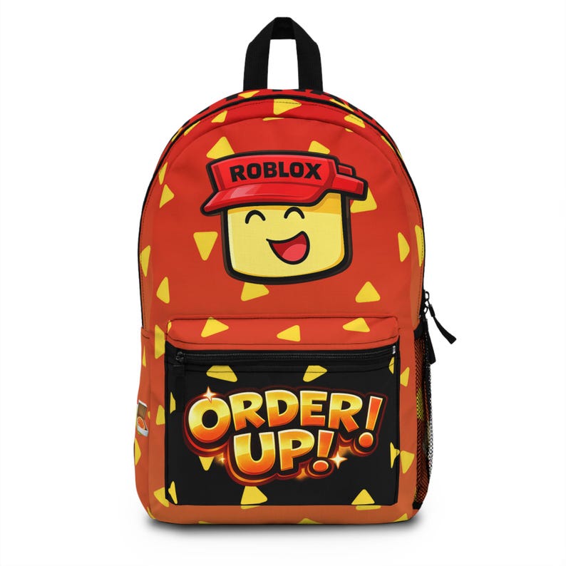 エリオットにインスパイアされたForsakenキャラクターの注文受付中！パワー、スクールデイズ、ゲーマーへのギフトバックパック、旅行用Robloxアクセサリー、パーソナライズされた名前 画像 1