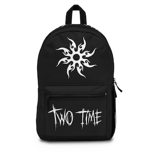 Två gånger inspirerade Forsaken, rbx-spelare, symbol Tribal Sun Graphic Backpack, tillbehörsspelare för skolan eller resor, PERSONLIGT namn