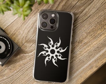 Två gånger inspirerad övergiven symbol vit, blox-spel, snyggt magnetiskt telefonskal, unikt skydd, personlig present, telefonskal