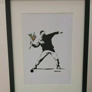 Banksy Flower Thrower
