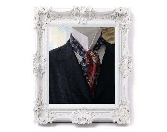 Neck scarf / ascot / cravat, for him, Regency style, steampunk, menswear