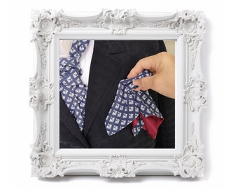 Floppy bow tie & pocket square, period style, costume, Regency style, ascot