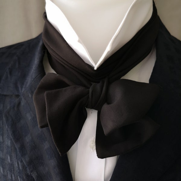 Neck scarf, bowtie for him, Regency style steampunk menswear necktie bandana