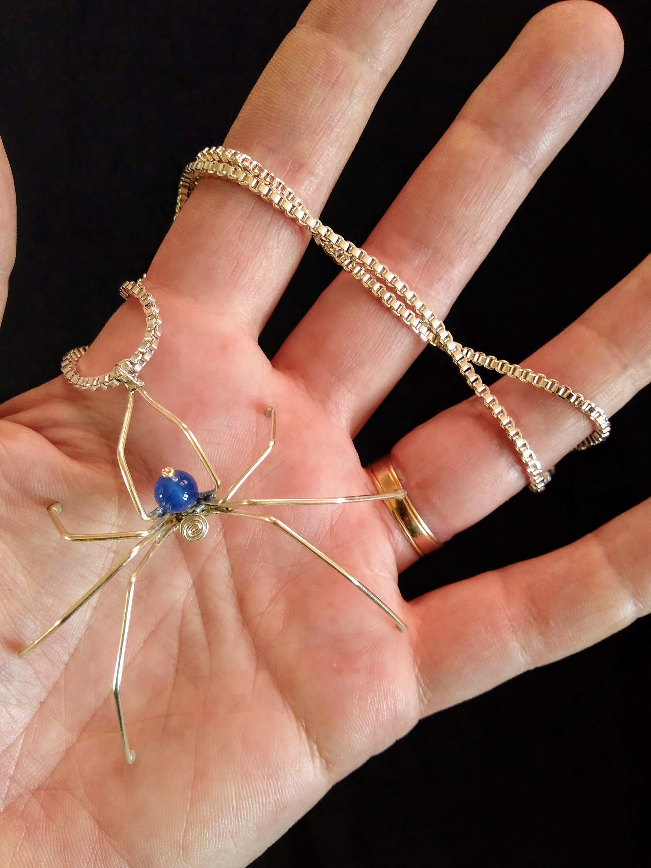 Huge Dangerly Spider Necklace or Pendant With Gemstone - Etsy Huge Dangerly Spider Necklace or Pendant With Gemstone - Etsy