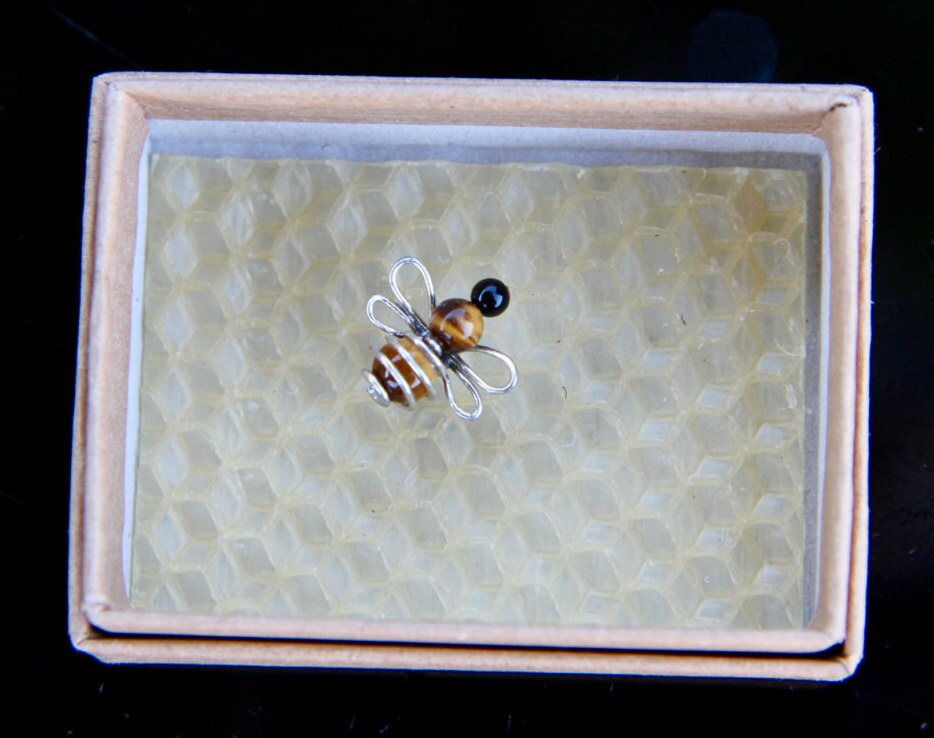 Bee Mine Tiny Bee in a Box - Etsy