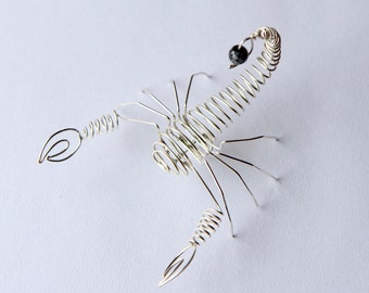 Large wire Scorpion to hang on wall, sit on mantlepiece or decorate house plants