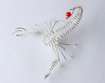 Large wire Scorpion to hang on wall, sit on mantlepiece or decorate house plants