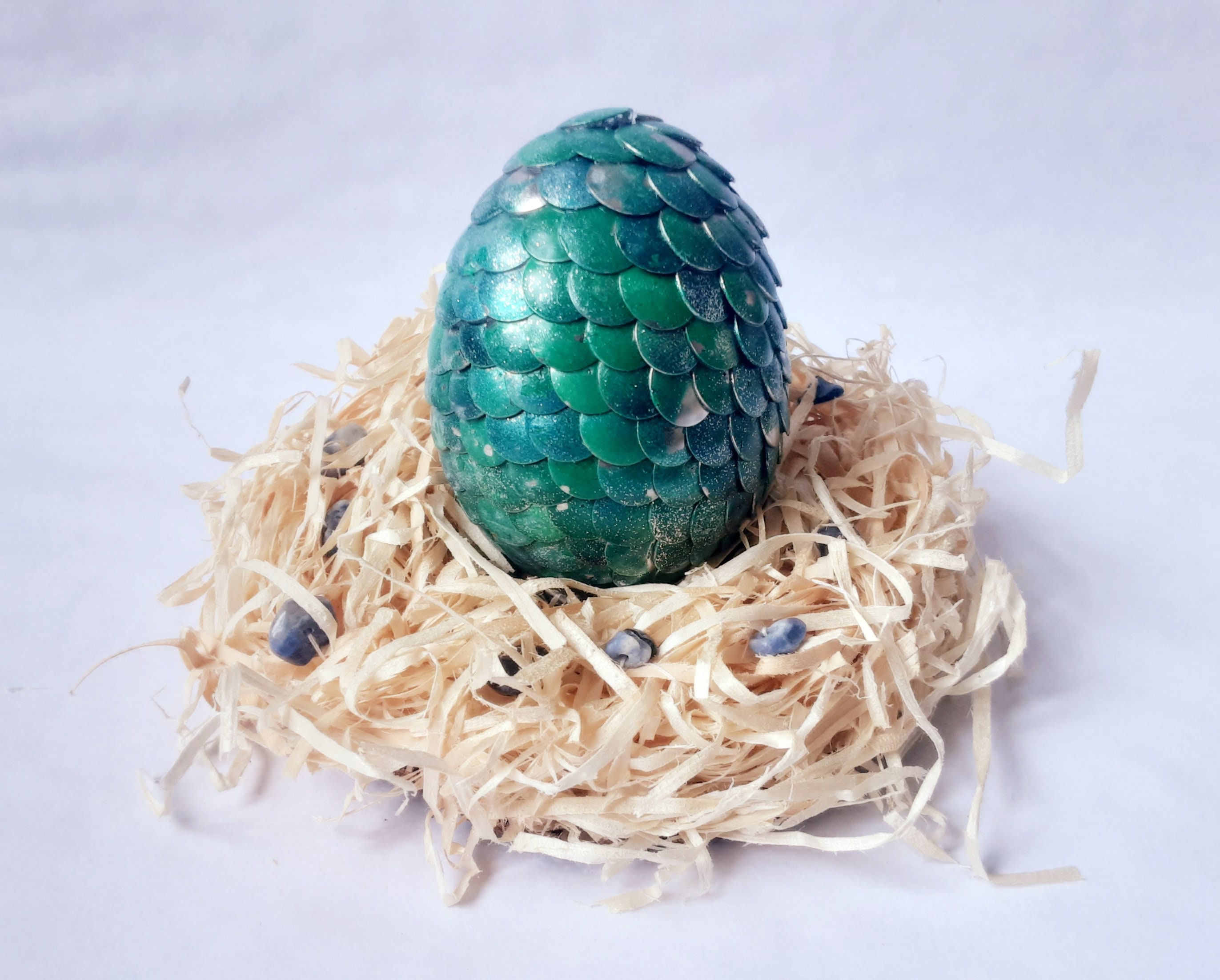 Fantasy Dragons Egg in Display Nest With Realistic Weightyness Etsy