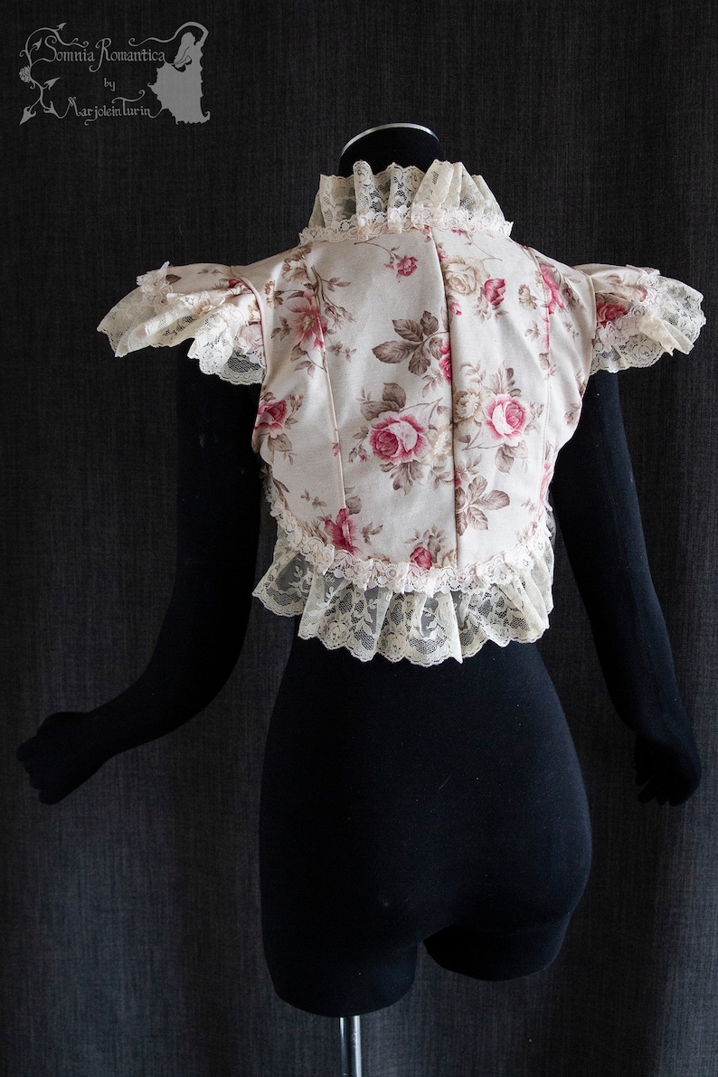 dress cover XS-S see item details and size chart steampunk Floral shrug Somnia Romantica size XS-S cottage chic victorian picnic