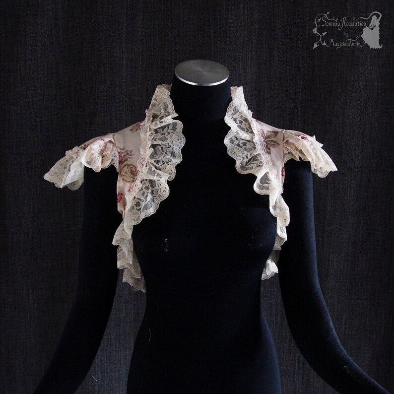 dress cover XS-S see item details and size chart steampunk Floral shrug Somnia Romantica size XS-S cottage chic victorian picnic