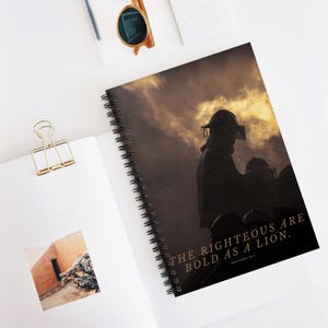 Firefighter Journal: Scripture Quote Notebook - 6&quot; x 8&quot; Ruled Line
