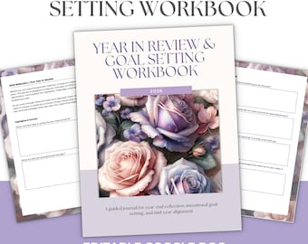 Quaderno di lavoro per la revisione dell'anno e la definizione degli obiettivi / Documento Google modificabile e PDF stampabile (compatibile con GoodNotes)