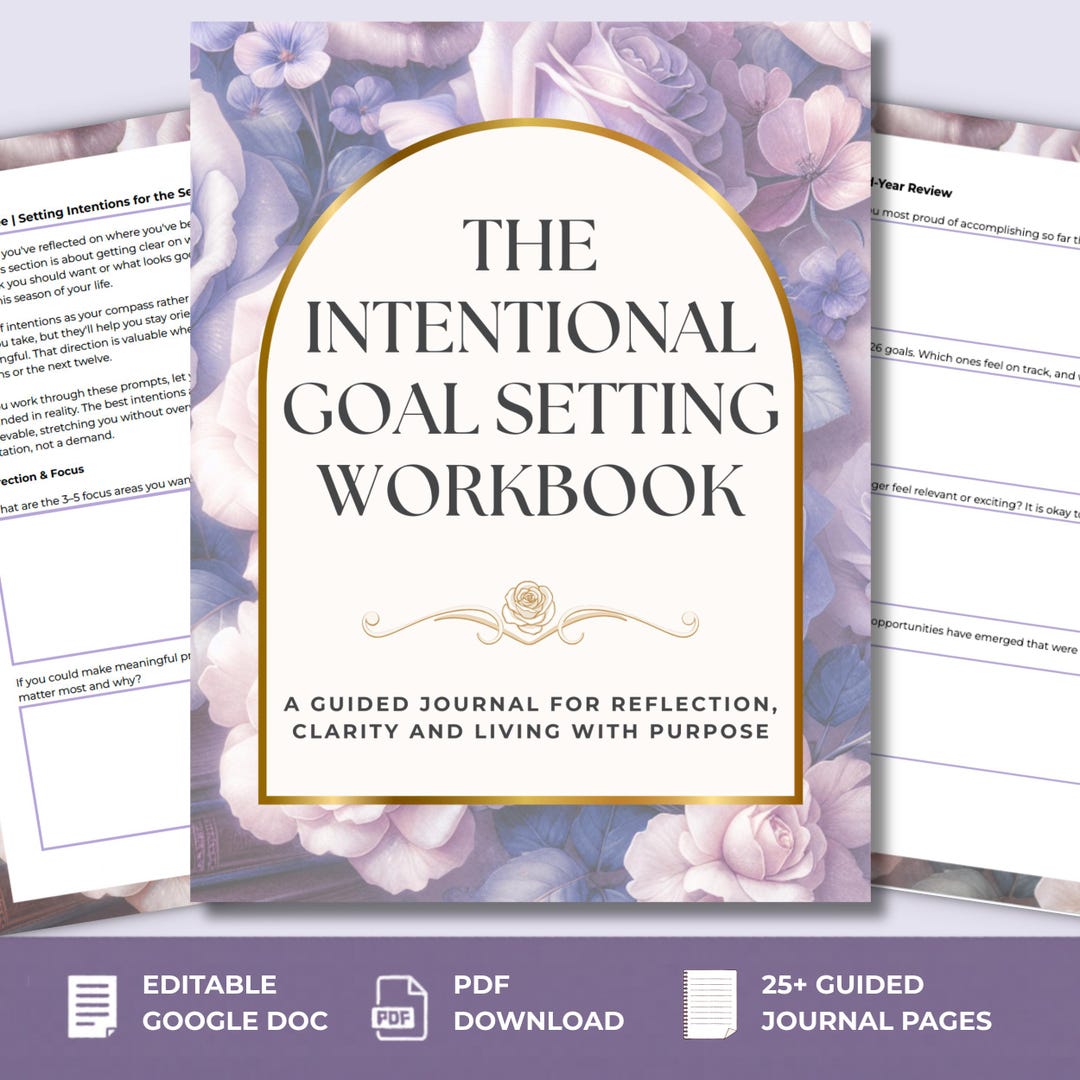 Goal Setting and Intention Setting Workbook | Editable Google Doc ...