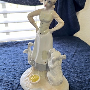 Lladro Girl Goose - Etsy