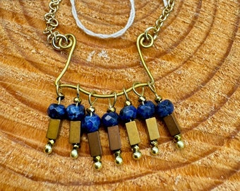 Lapis Lazuli and Hematite Necklace