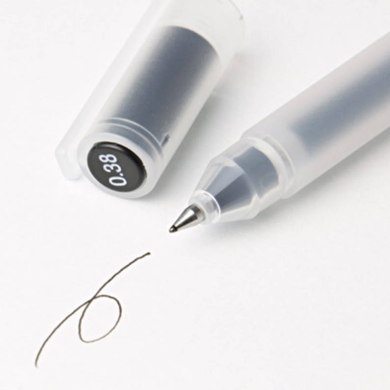 MUJI gel pens Muji Pens Muji Japan gel ink pens 10 pack Etsy